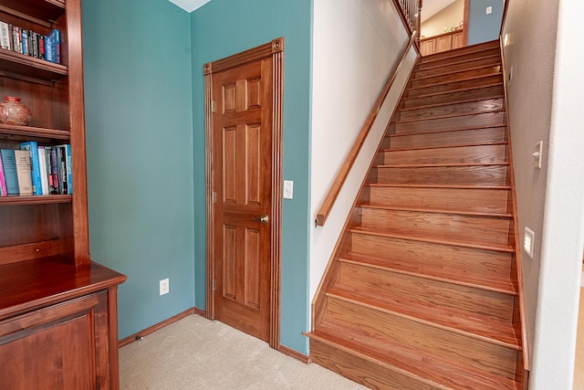 280 Center Rd, Ozark, MO 65721 - stairs featuring carpet flooring and baseboards