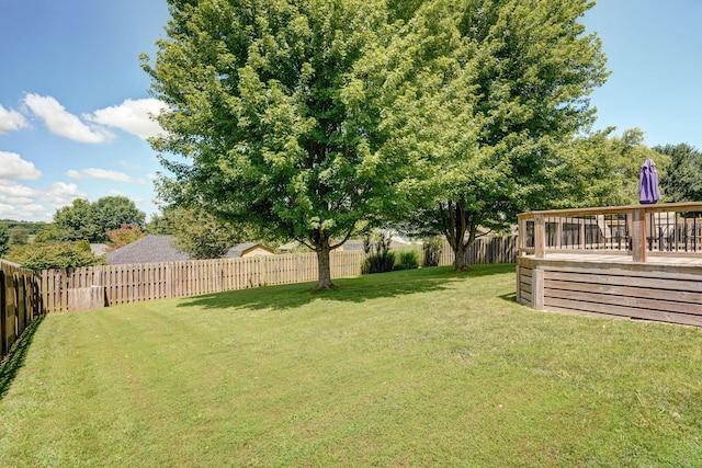 3605 N 30th St, Ozark, MO 65721 - fenced backyard featuring a deck