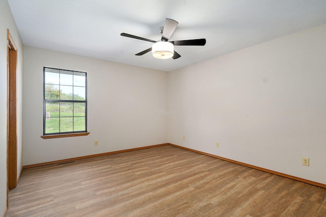 904 N 41st St, Nixa, MO 65714 - spare room with light wood-style floors and ceiling fan