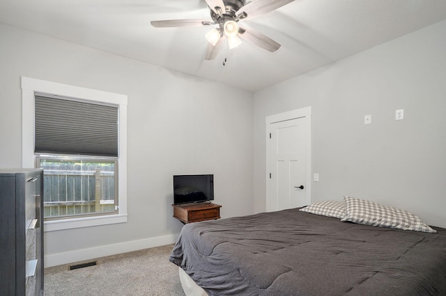 1240 E Keeling Pl, Bolivar, MO 65613 - bedroom with carpet and a ceiling fan