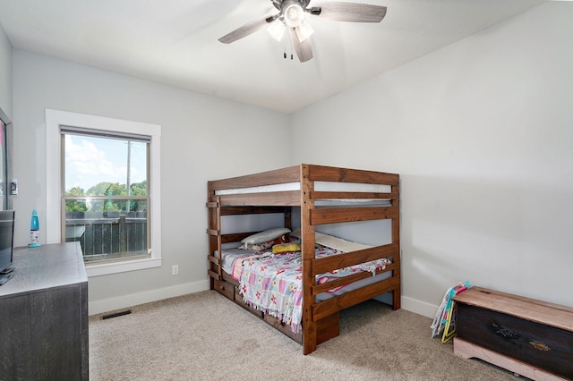 1240 E Keeling Pl, Bolivar, MO 65613 - bedroom featuring carpet and a ceiling fan
