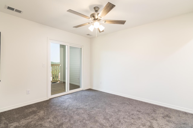 37 Lantern Bay Ln Unit 3, Branson, MO 65616 - empty room with dark carpet and ceiling fan