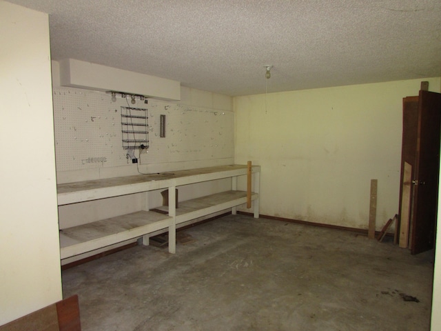 285 Scenic Dr, Forsyth, MO 65653 - finished basement featuring a textured ceiling and a workshop area