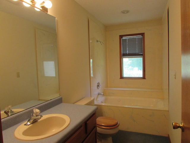 285 Scenic Dr, Forsyth, MO 65653 - full bath with a tub with marble appearance and vanity