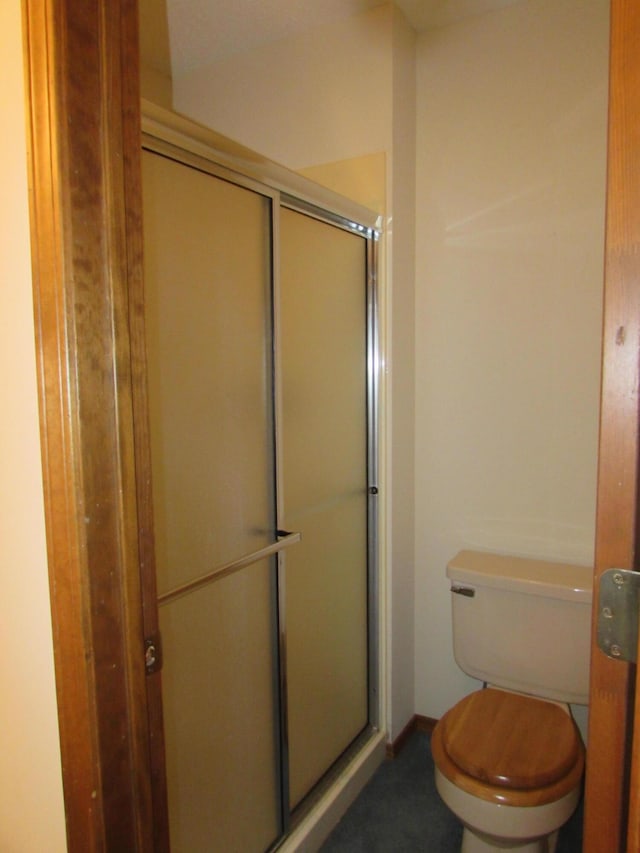 285 Scenic Dr, Forsyth, MO 65653 - bathroom with a shower stall and toilet