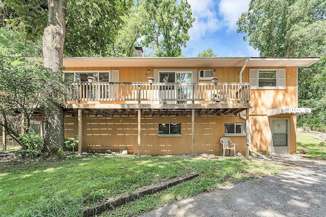 3637 State Highway Y, Forsyth, MO 65653 - back of house featuring a wooden deck and a lawn