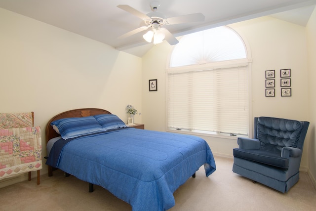 618 Parnell Cir, Branson, MO 65616 - carpeted bedroom with a ceiling fan and vaulted ceiling