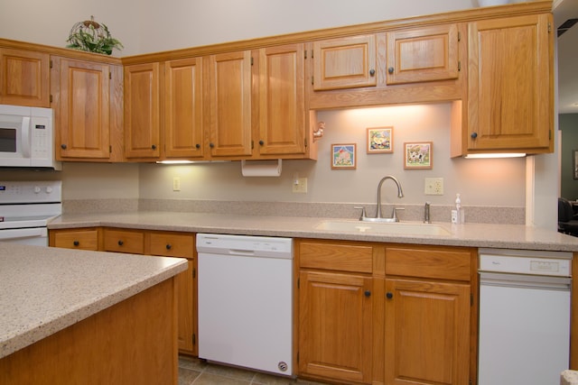 618 Parnell Cir, Branson, MO 65616 - kitchen featuring white appliances and tile patterned floors