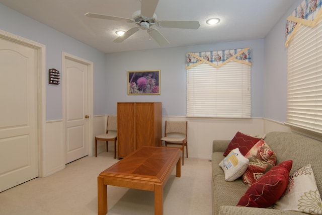 618 Parnell Cir, Branson, MO 65616 - sitting room with carpet floors and a ceiling fan