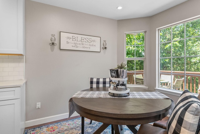 277 Country Bluff Dr, Branson, MO 65616 - dining space with wood finished floors and recessed lighting