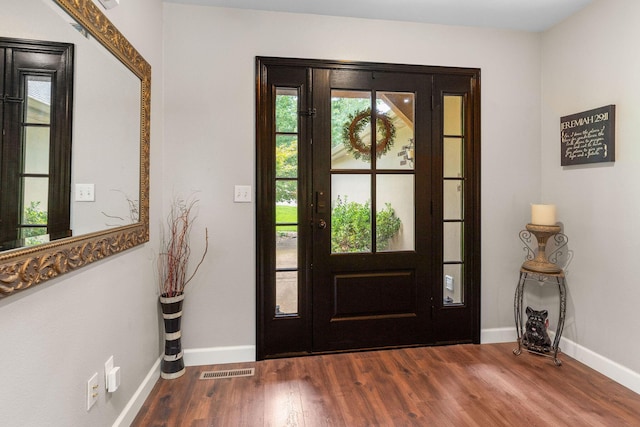 277 Country Bluff Dr, Branson, MO 65616 - foyer with baseboards and wood finished floors