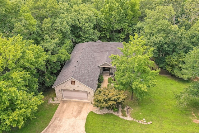 277 Country Bluff Dr, Branson, MO 65616 - view from above of property featuring a forest