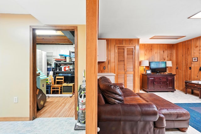 107 Oakwood Dr, Branson, MO 65616 - living room featuring wooden walls and wood finished floors
