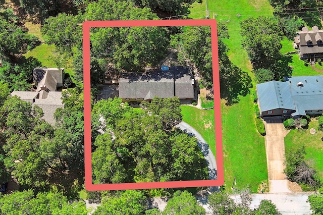 107 Oakwood Dr, Branson, MO 65616 - aerial overview of property's location featuring property boundaries highlighted