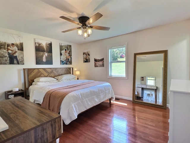 18189 2nd St, Eminence, MO 65466 - bedroom featuring wood finished floors and a ceiling fan