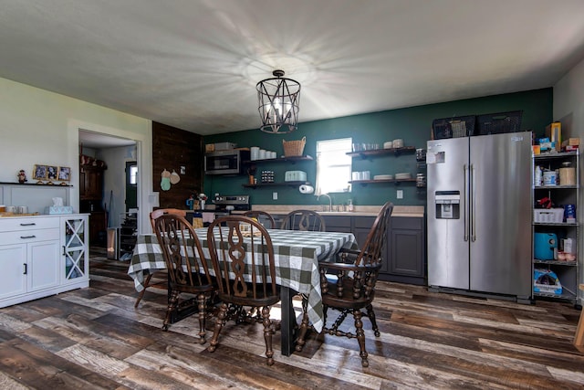 361 Durington Rd, Buffalo, MO 65622 - dining area with dark wood-style floors