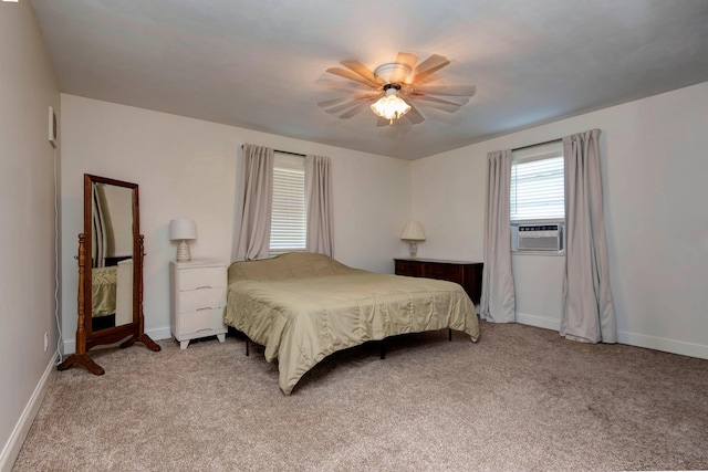 361 Durington Rd, Buffalo, MO 65622 - bedroom with light carpet, cooling unit, and a ceiling fan