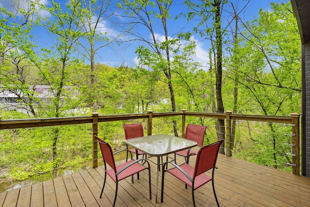 7815 Cozy Cove Rd Unit 3-15, Branson, MO 65616 - wooden terrace featuring outdoor dining space