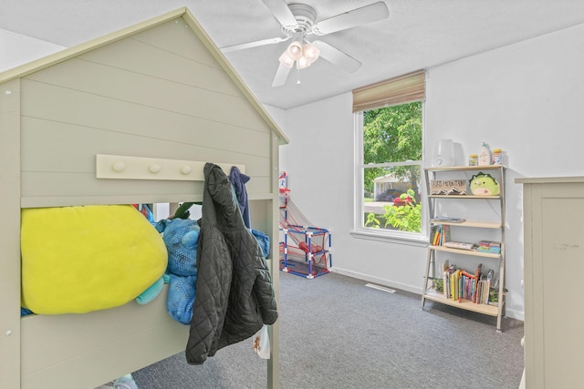 208 S Poplar Ct, Nixa, MO 65714 - playroom with carpet floors and ceiling fan