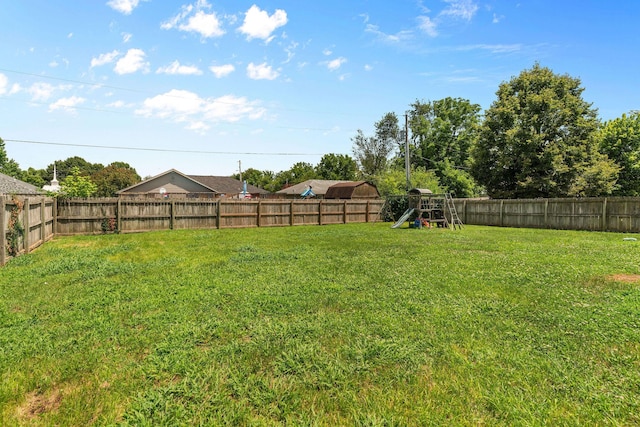 208 S Poplar Ct, Nixa, MO 65714 - fenced backyard with a playground