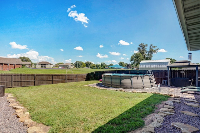 504 Gauge St, Willard, MO 65781 - fenced backyard with a gazebo