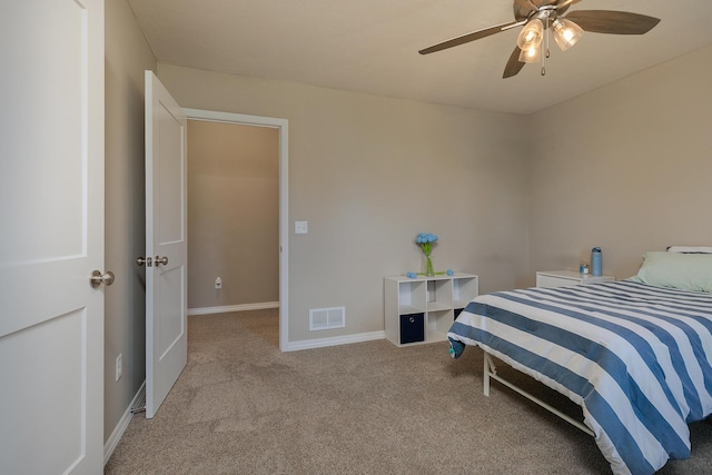 1929 N Brookhollow Dr, Nixa, MO 65714 - carpeted bedroom featuring baseboards and a ceiling fan