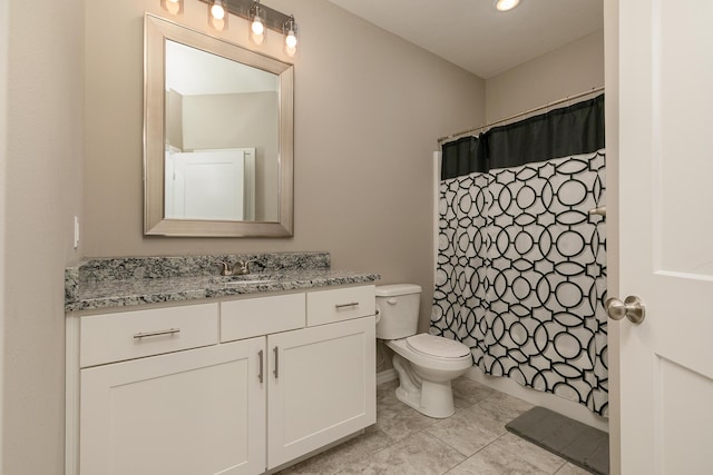 1929 N Brookhollow Dr, Nixa, MO 65714 - full bathroom featuring vanity, curtained shower, and recessed lighting