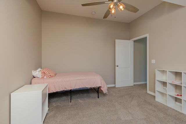 1929 N Brookhollow Dr, Nixa, MO 65714 - carpeted bedroom featuring baseboards and ceiling fan