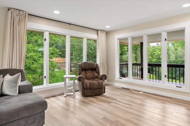 103 W Secluded Ln, Nixa, MO 65714 - sitting room featuring light wood-style flooring and recessed lighting