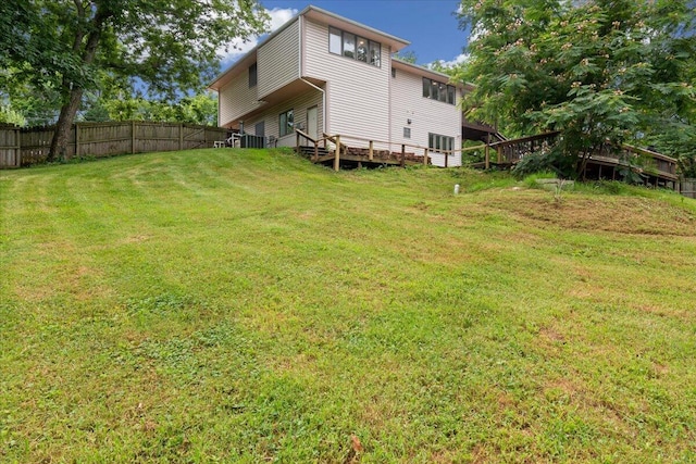 103 W Secluded Ln, Nixa, MO 65714 - view of yard with a deck