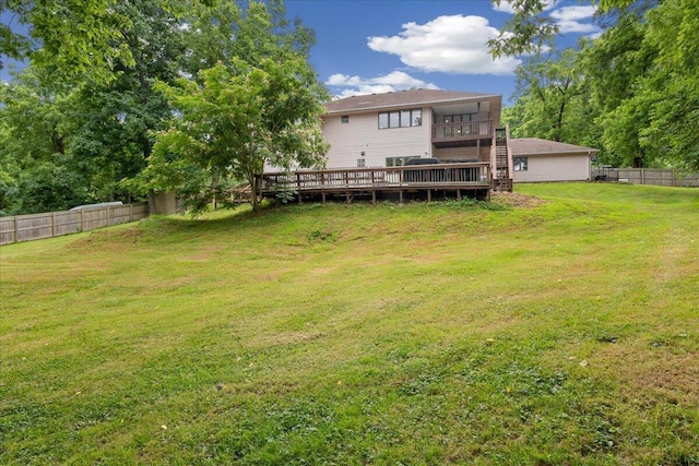 103 W Secluded Ln, Nixa, MO 65714 - view of yard with a wooden deck and a sunroom