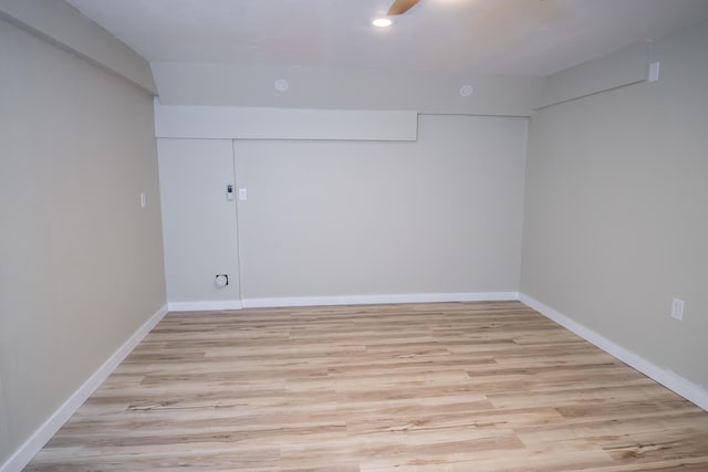 1719 N Pine St, Marshfield, MO 65706 - spare room with light wood-style flooring and recessed lighting