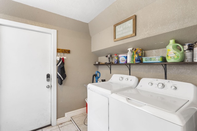 526 S Mccanse St, Mount Vernon, MO 65712 - washroom featuring washer and clothes dryer and light tile patterned floors