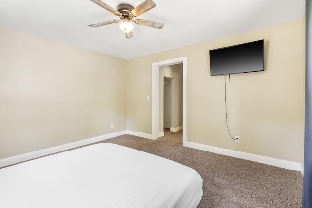 526 S Mccanse St, Mount Vernon, MO 65712 - carpeted bedroom with baseboards and a ceiling fan