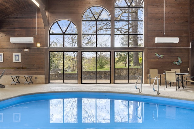 348 Sunset Cv Unit 413, Branson, MO 65616 - indoor pool featuring a wall mounted air conditioner