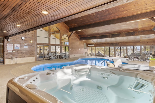 348 Sunset Cv Unit 413, Branson, MO 65616 - view of pool with an indoor hot tub, a patio, and a pool
