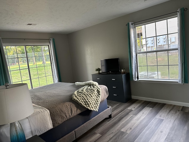 17 Fall Creek Trl Unit 4, Branson, MO 65616 - bedroom with wood finished floors, a textured ceiling, and multiple windows
