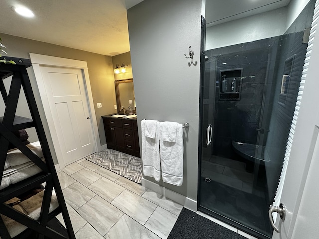 1179 N Pine St, Marshfield, MO 65706 - full bath with vanity and a shower stall