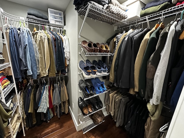 1179 N Pine St, Marshfield, MO 65706 - walk in closet featuring wood finished floors