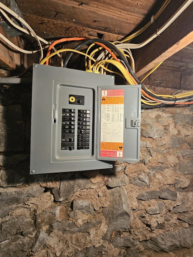 609 S College St, Neosho, MO 64850 - utility room featuring electric panel