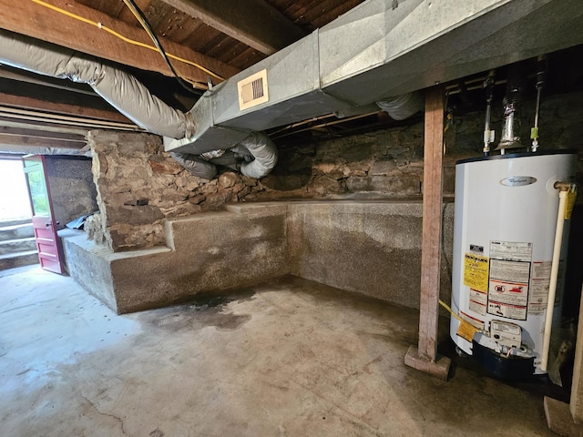 609 S College St, Neosho, MO 64850 - below grade area featuring gas water heater