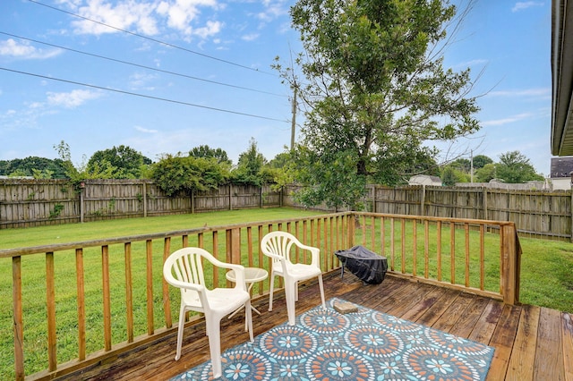 1060 Berkley, Marshfield, MO 65706 - wooden deck featuring a fenced backyard