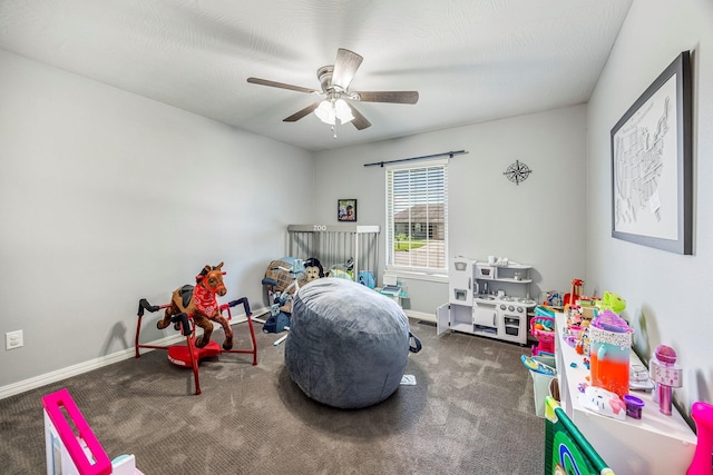 701 Lexington Cir, Clever, MO 65631 - rec room with carpet and a ceiling fan