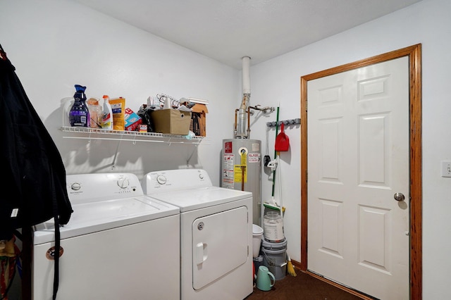 431 S Yellowwood Dr, Springfield, MO 65809 - laundry room featuring washer and dryer and water heater