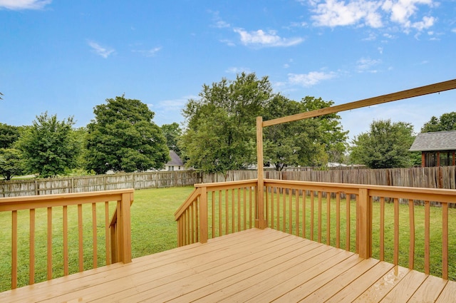431 S Yellowwood Dr, Springfield, MO 65809 - wooden deck featuring a fenced backyard