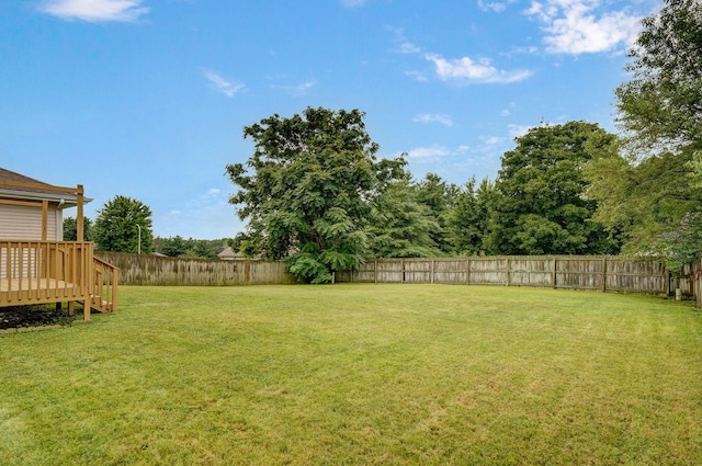 431 S Yellowwood Dr, Springfield, MO 65809 - fenced backyard featuring a deck