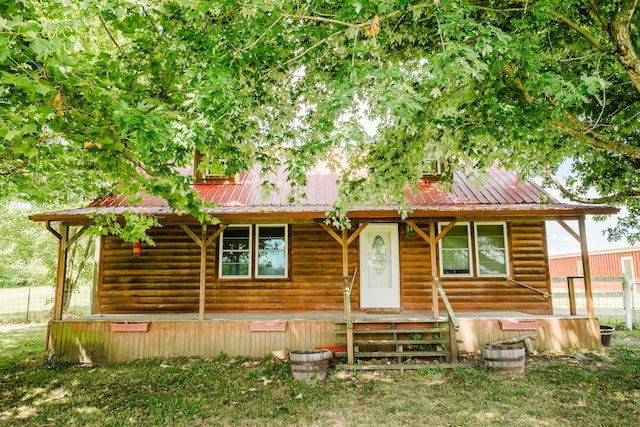 22783 Lawrence Unit 1210, Aurora, MO 65605 - view of front of house featuring a metal roof