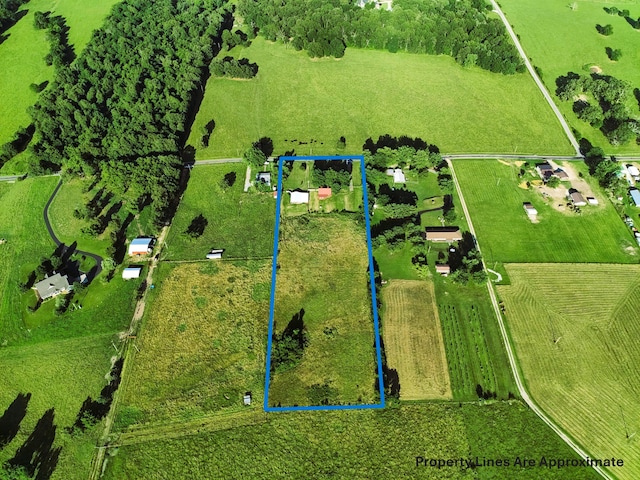 22783 Lawrence Unit 1210, Aurora, MO 65605 - aerial view of sparsely populated area with property parcel outlined
