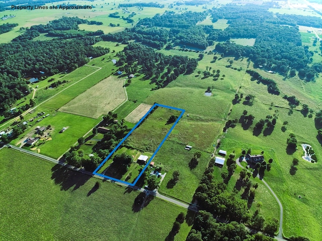 22783 Lawrence Unit 1210, Aurora, MO 65605 - overview of rural landscape featuring property boundaries highlighted