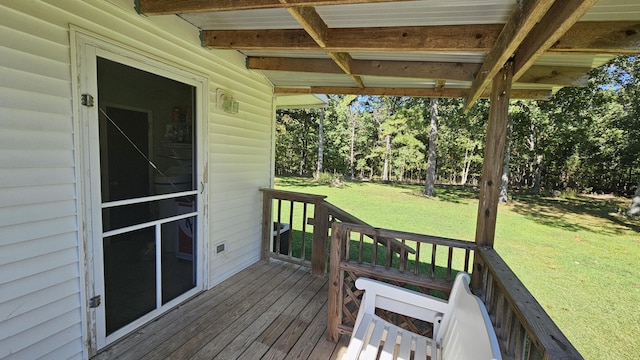 5143 State Highway 95, Drury, MO 65638 - deck with a lawn